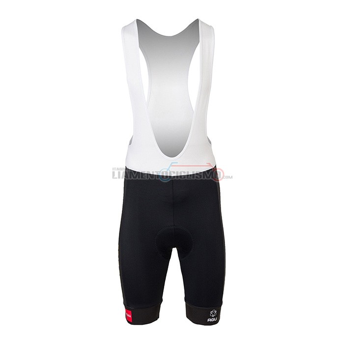 Abbigliamento Ciclismo Jumbo Visma Manica Corta 2022 Nero Giallo Rosso